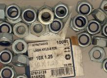 Nut 10 mm x 1,25 with nylon lock