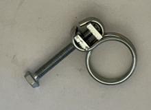 Double Wire Screw Hose Clamp - 10,5-13 mm - Zinc Plated Steel