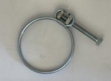 Double Wire Screw Hose Clamp - 41-46 mm - Zinc Plated Steel