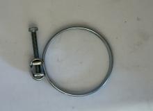 Double Wire Screw Hose Clamp - 53,5-60 mm - Zinc Plated Steel