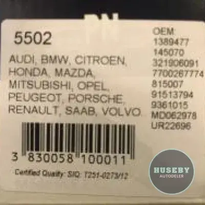 Fuel pump electric Audi 80 BMW E12 E21 E28 E30 Peugeot 505 Porsche 911 924 928 Saab 900 9000 Volkswagen Volvo