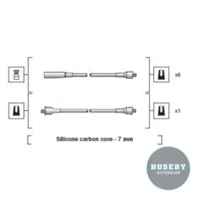Ignition cable kit Opel 6 cylinder CIH Ford Granada 6 syl