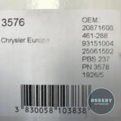 Fuel Pump Chrysler Europe Sunbeam 930
