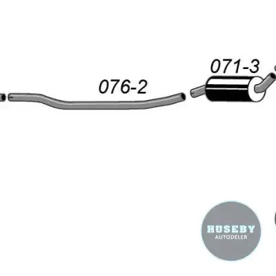 Simons Exhaust system Volvo 140 -73
