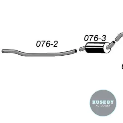 Simons Exhaust system Volvo 240 76-88