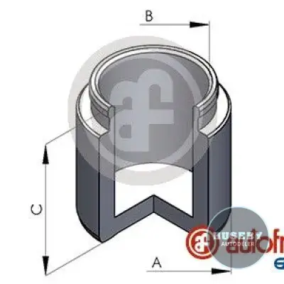 Piston, brake caliper Girling/Ate Ø48 mm hight 29 mm Austin Maxi BMW E21 Ford Capri I Escort I Jaguar XJ  Morris Marina Datsun Cherry E10/N10 Opel Ascona Manta Kadett Rekord Peugeot 204 304 Renault 16 Chrysler 160/180 Simca 1000 1100 Matra Bagheera