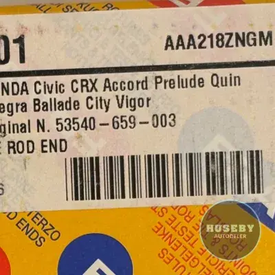 Honda Accord Civic Prelude 53540-SC2-003 & 53540-SC2-004 & 53540-SA0-002 & 53540-SA0-003, 53540-SB2-002, 53540-SB2-003, 53540-SB2-013, 53540-SB0-003, 53540-SBC-002 FR801
