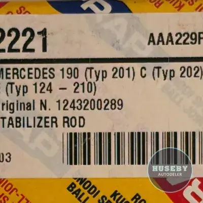 Mercedes Benz W201 W124 A1243200289, FR2221