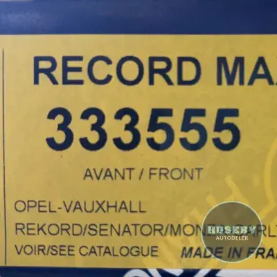 Opel Monza A, Rekord E2 (sedan only), Senator A MG975, 333555