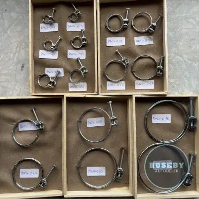 Double Wire Screw Hose Clamp - 60-68 mm - Zinc Plated Steel