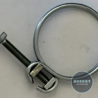 Double Wire Screw Hose Clamp - 29-33 mm - Zinc Plated Steel