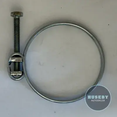Double Wire Screw Hose Clamp - 60-68 mm - Zinc Plated Steel