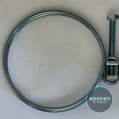 Double Wire Screw Hose Clamp - 76,5-84 mm - Zinc Plated Steel