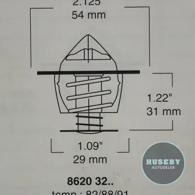 Volvo 140 164 240 B18 B20 B30 Amazon 8620-3291 273277
