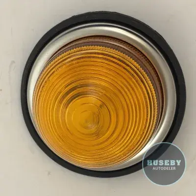 Indicator light with glass lens yellow 933AG