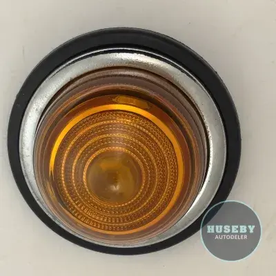 Indicator light with glass lens yellow 933AG
